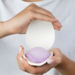 Diaphragm contraceptive device with spermicidal cream for safe birth control